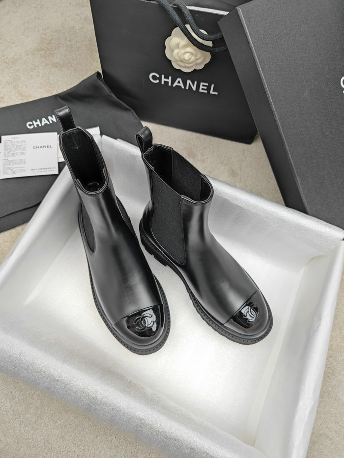 Chanel Leather Boots SNC090822