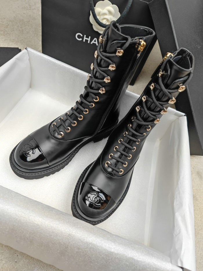 Chanel Leather Boots SNC090824