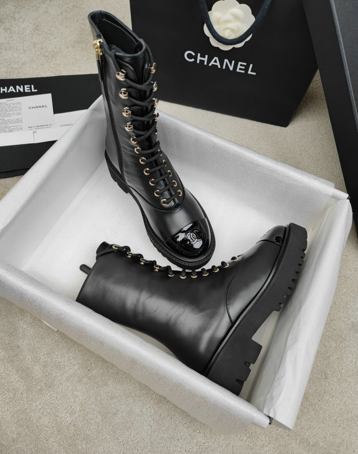 Chanel Leather Boots SNC090824