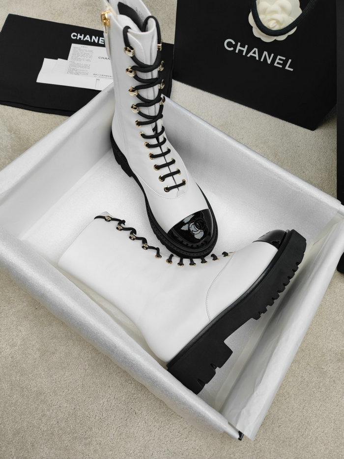 Chanel Leather Boots SNC090825