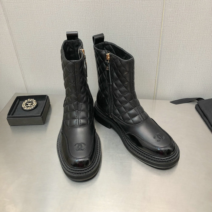 Chanel Leather Boots SNC090831