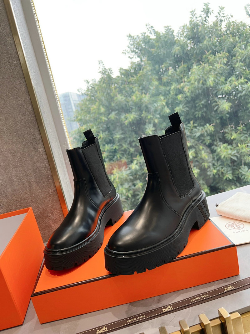 Hermes Leather Boots SNH091302