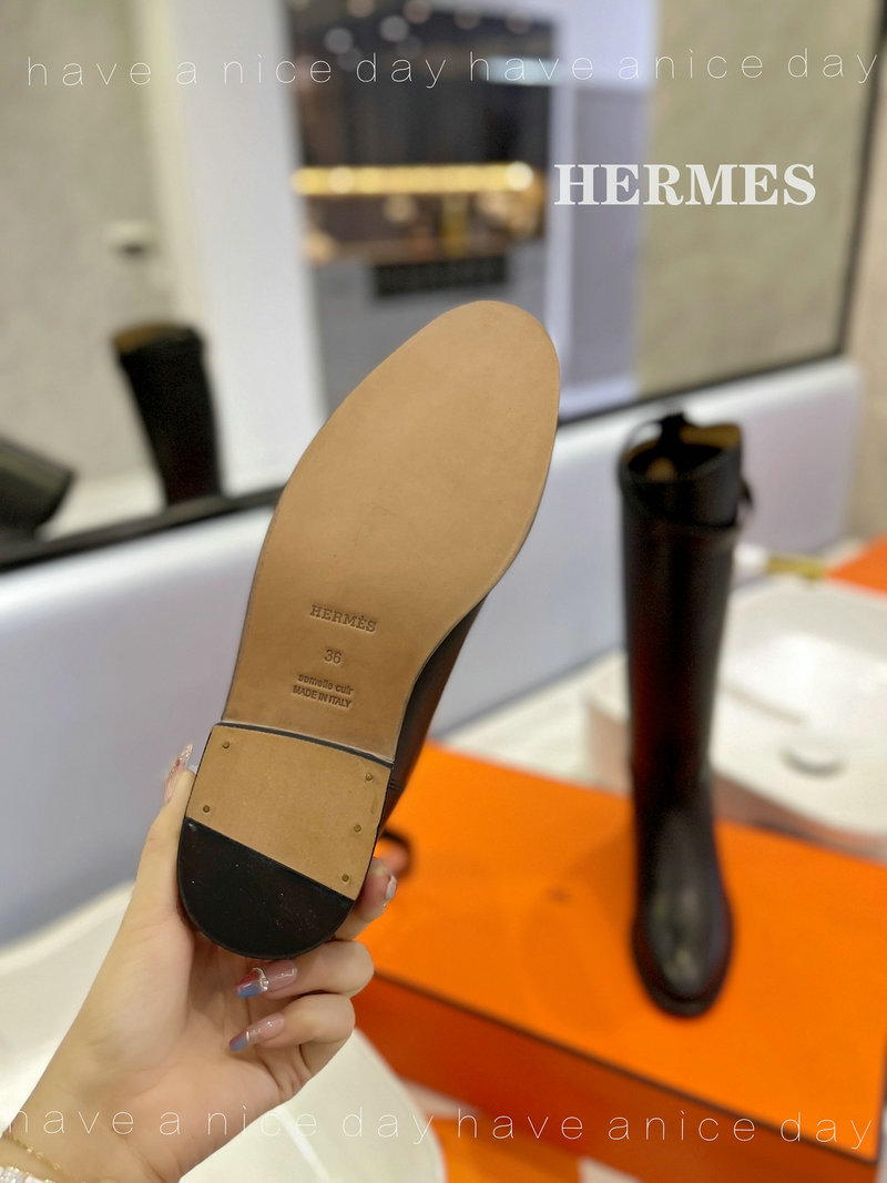 Hermes Leather Boots SNH091303