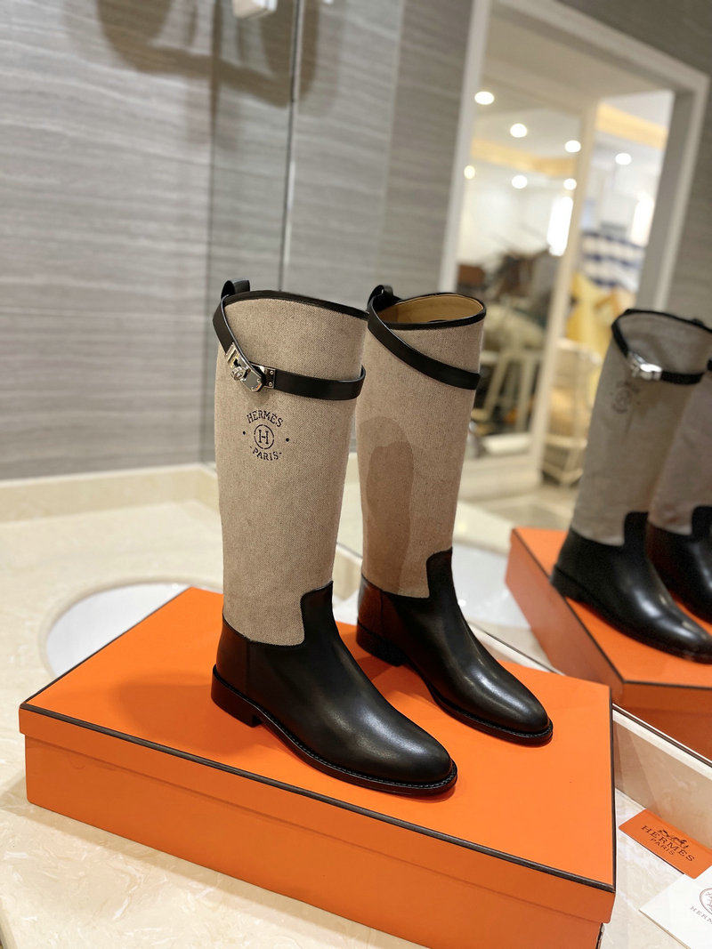 Hermes Leather Boots SNH091304