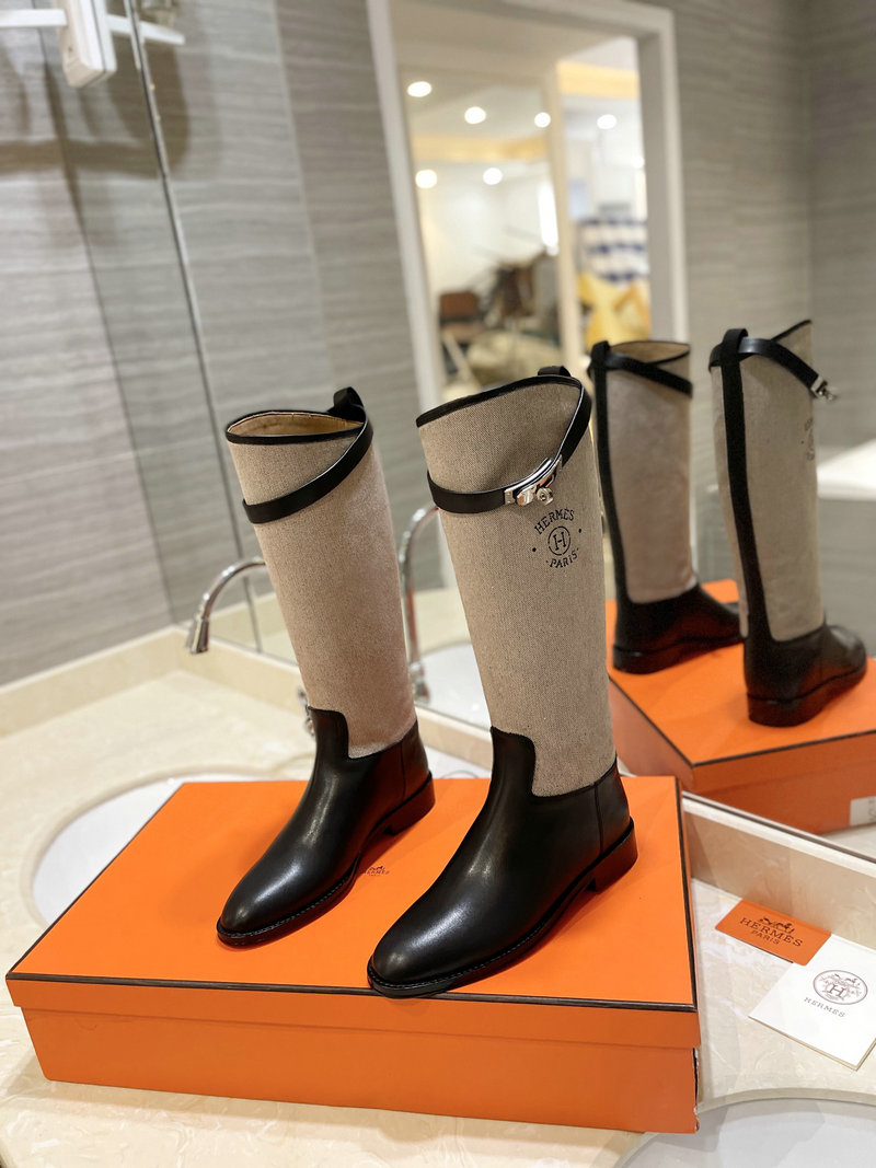 Hermes Leather Boots SNH091304