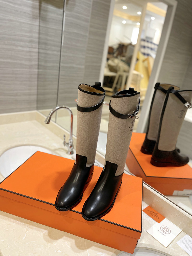 Hermes Leather Boots SNH091304