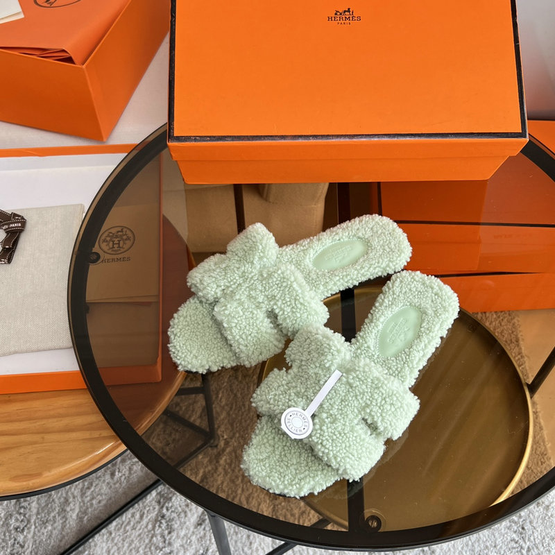 Hermes Wool Slippers SJH091303