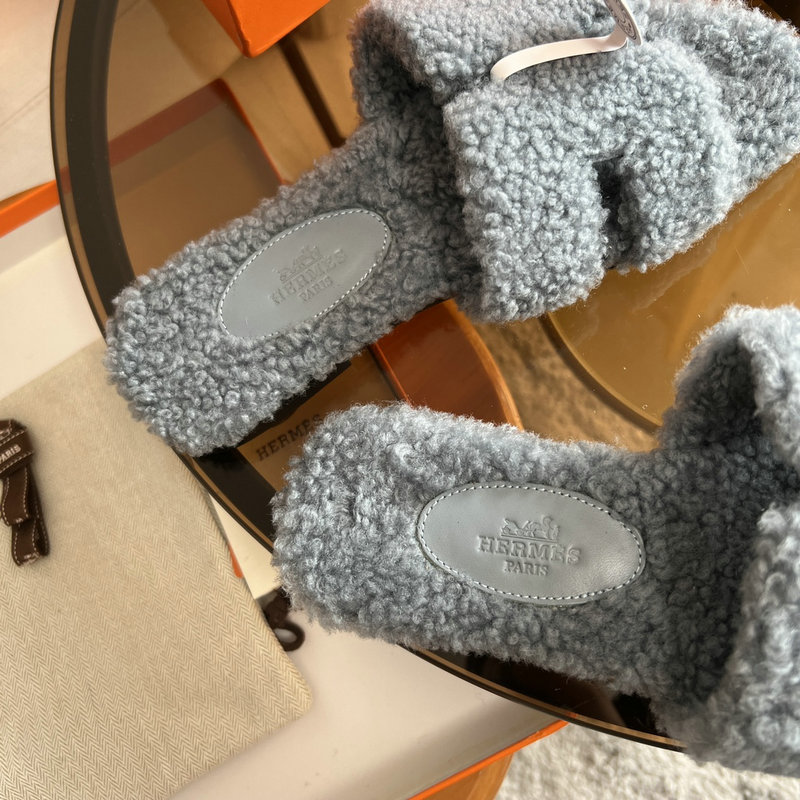 Hermes Wool Slippers SJH091304