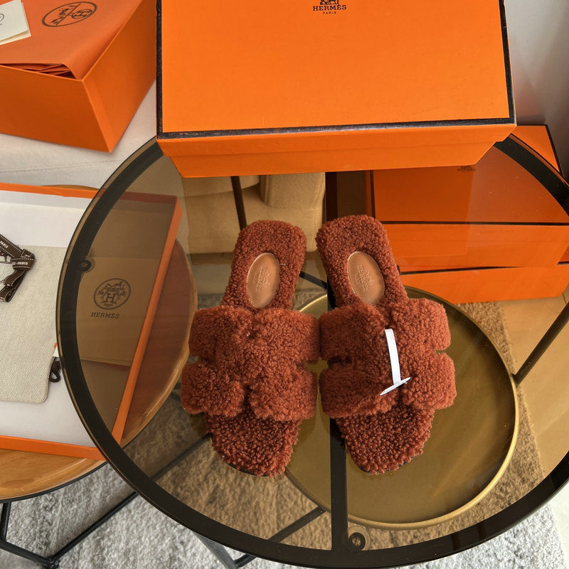 Hermes Wool Slippers SJH091306