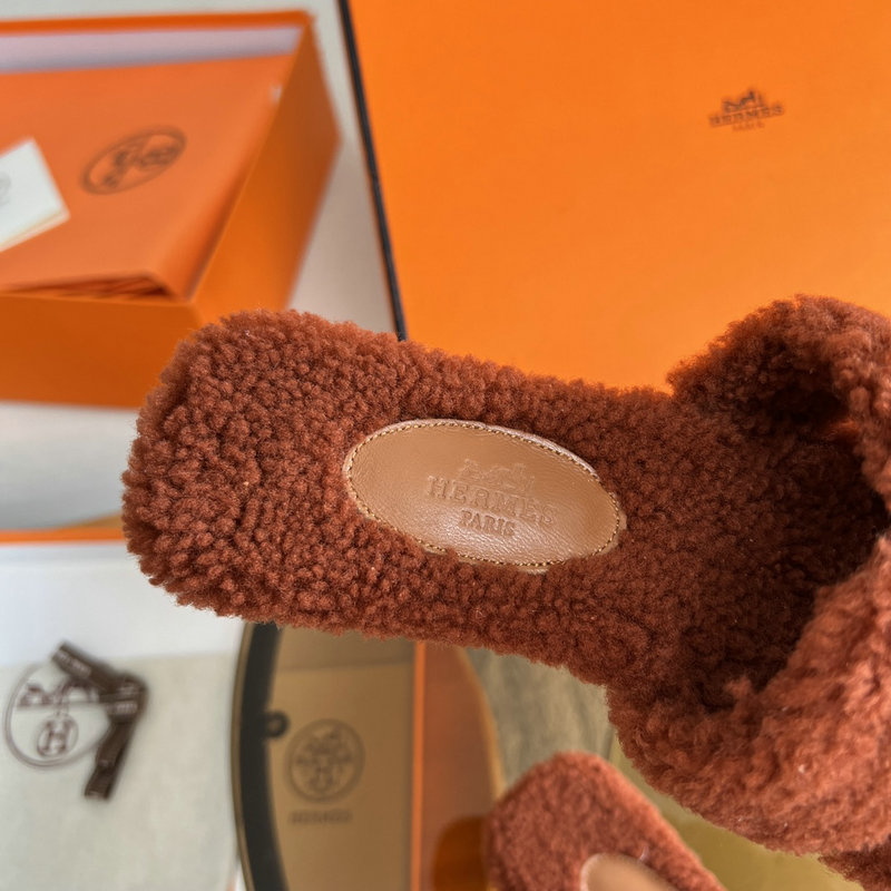 Hermes Wool Slippers SJH091306