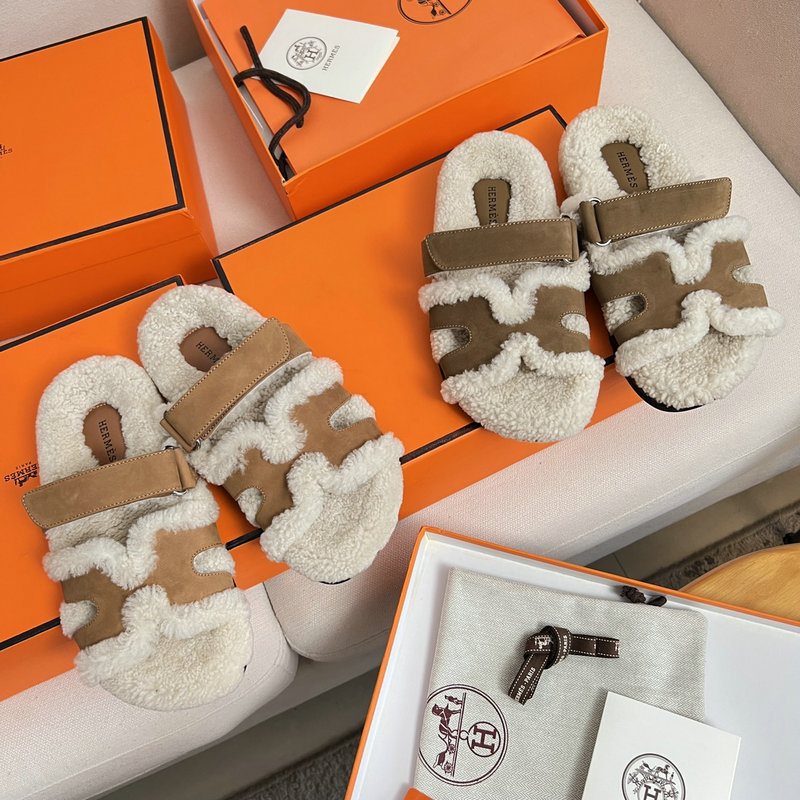 Hermes Wool Slippers SJH091315