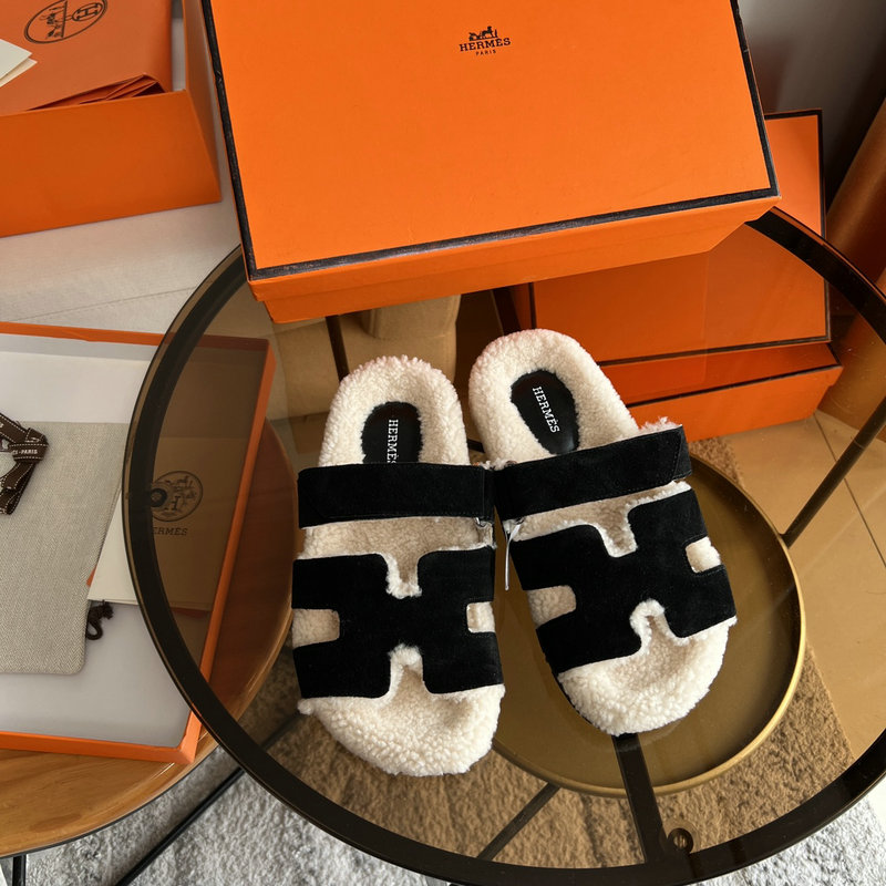 Hermes Wool Slippers SJH091316