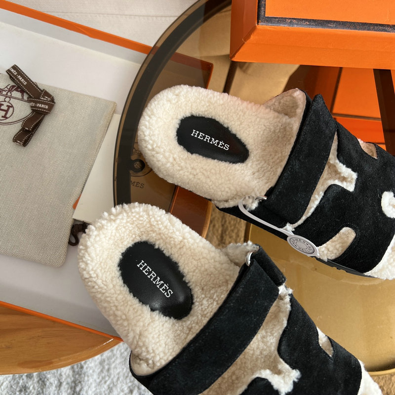 Hermes Wool Slippers SJH091316