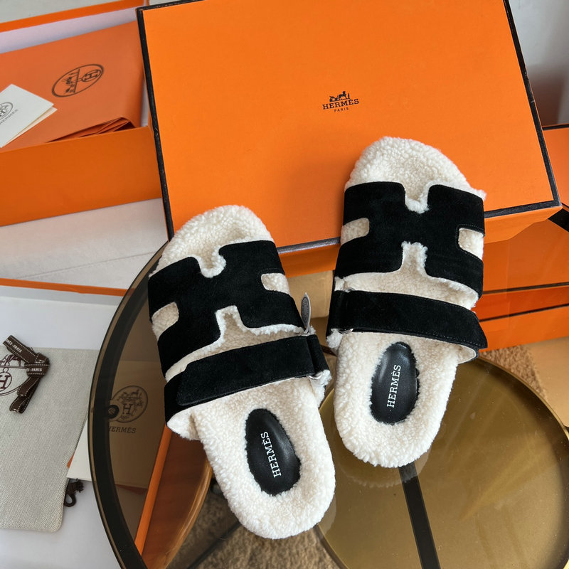 Hermes Wool Slippers SJH091316