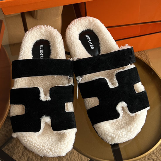 Hermes Wool Slippers SJH091316