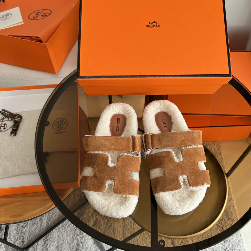 Hermes Wool Slippers SJH091317