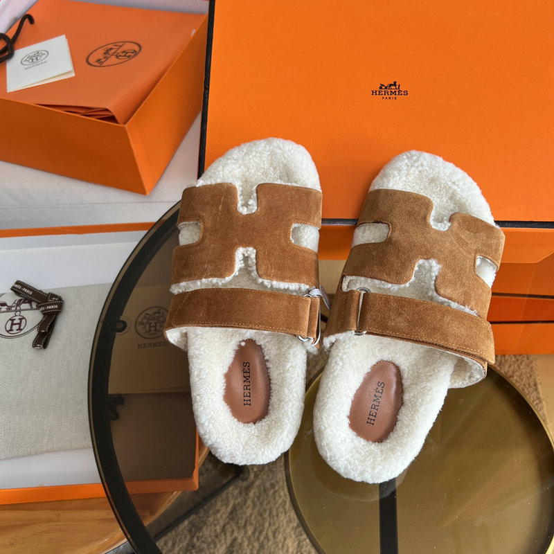 Hermes Wool Slippers SJH091317