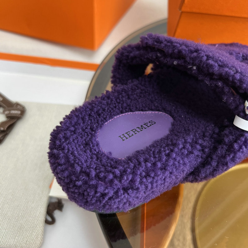 Hermes Wool Slippers SJH091325