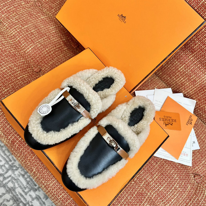 Hermes Wool Slippers SLH091302