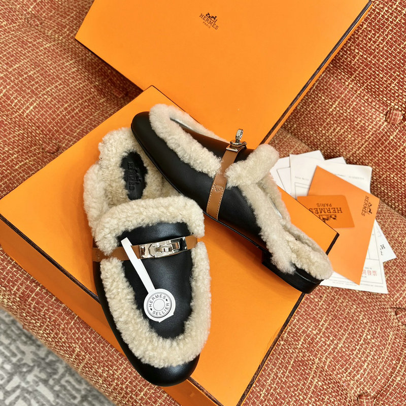 Hermes Wool Slippers SLH091302