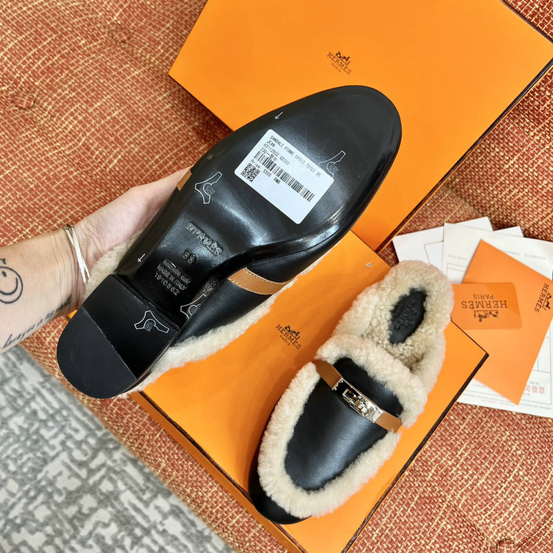 Hermes Wool Slippers SLH091302