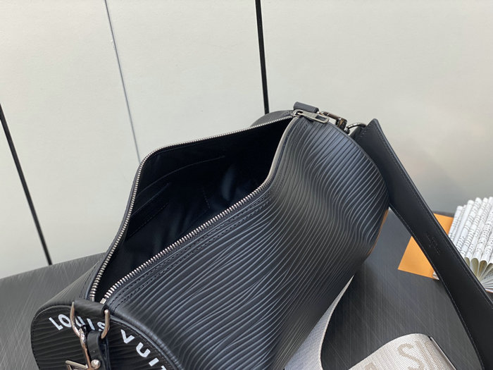 Louis Vuitton Soft Polochon MM Black M23719