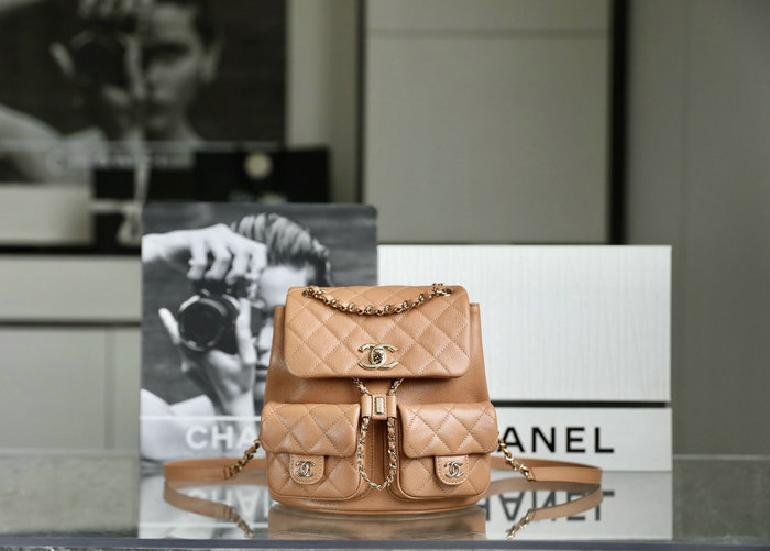 Chanel Backpack Brown AS3860