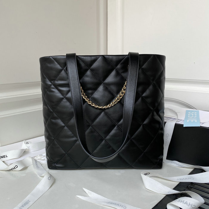 Chanel Calfskin Tote Black AS4359