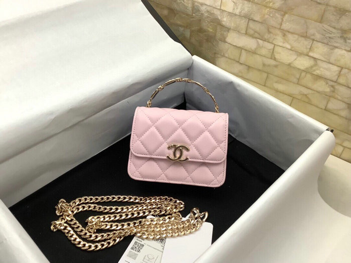 Chanel Clutch with Chain Pink AP2758