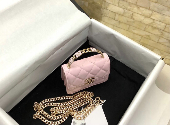 Chanel Clutch with Chain Pink AP2758