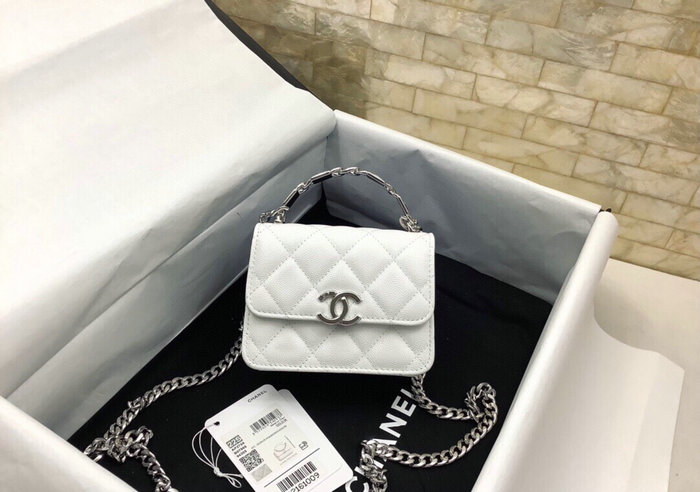 Chanel Clutch with Chain White AP2758