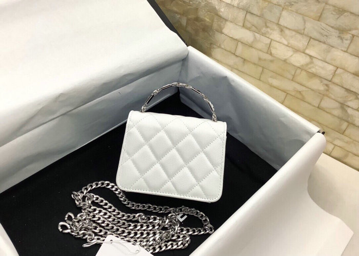Chanel Clutch with Chain White AP2758