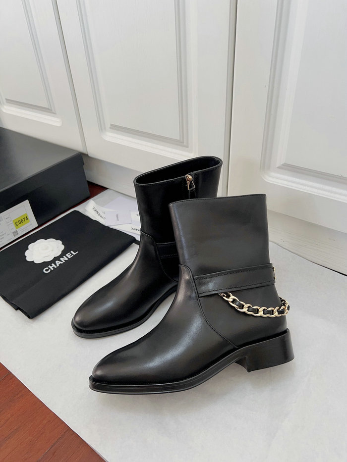 Chanel Leather Boots SDC092401