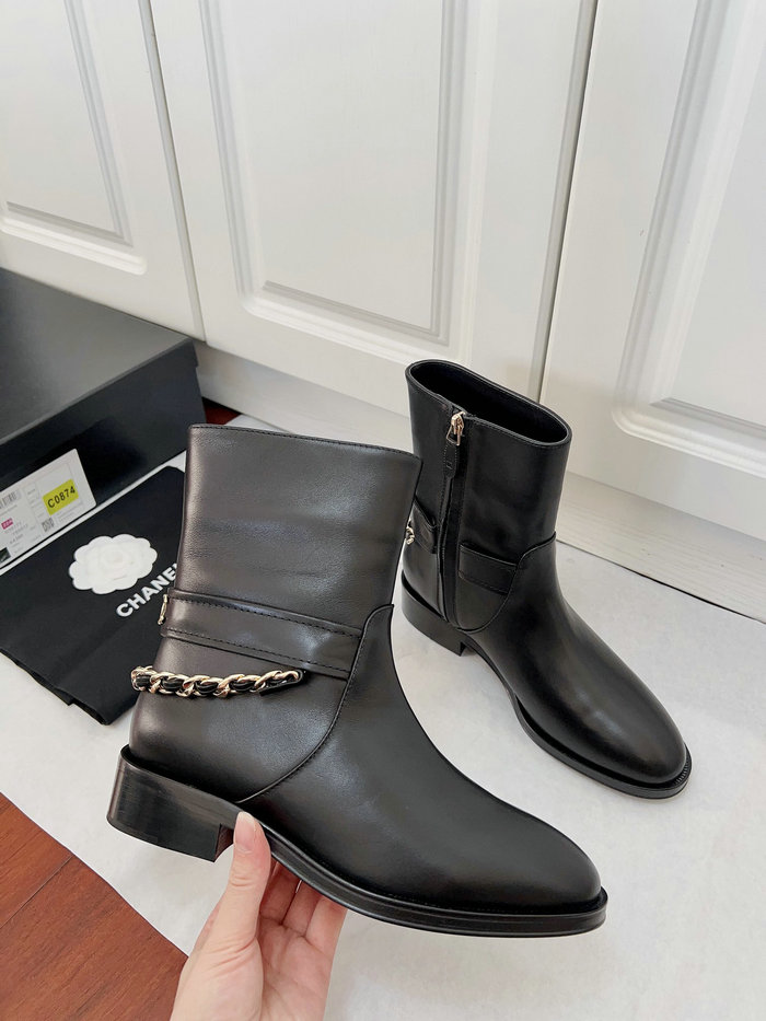 Chanel Leather Boots SDC092401