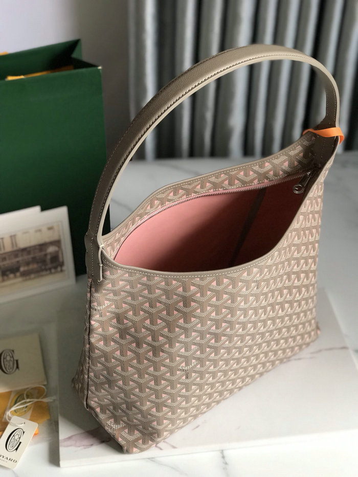 Goyard Boheme Hobo Bag Grey & Pink GY020223