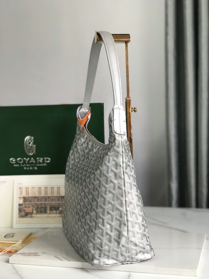 Goyard Boheme Hobo Bag Silver GY020223