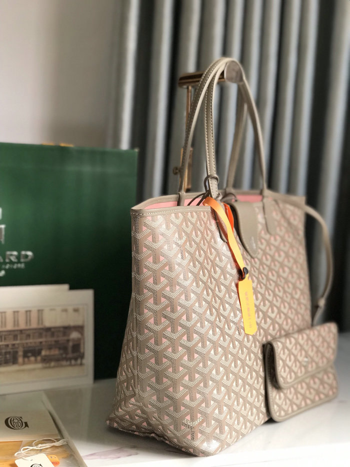 Goyard Saint Louis Tote Grey & Pink G6001