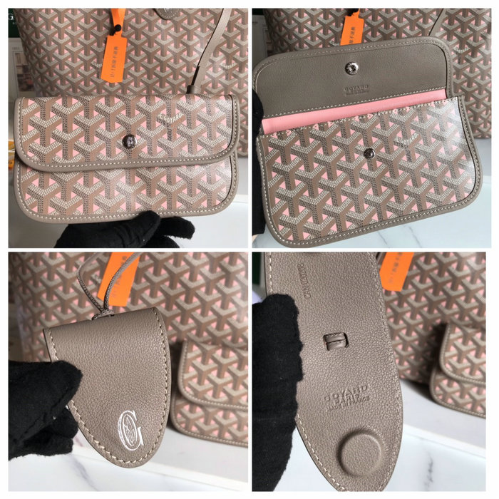 Goyard Saint Louis Tote Grey & Pink G6001