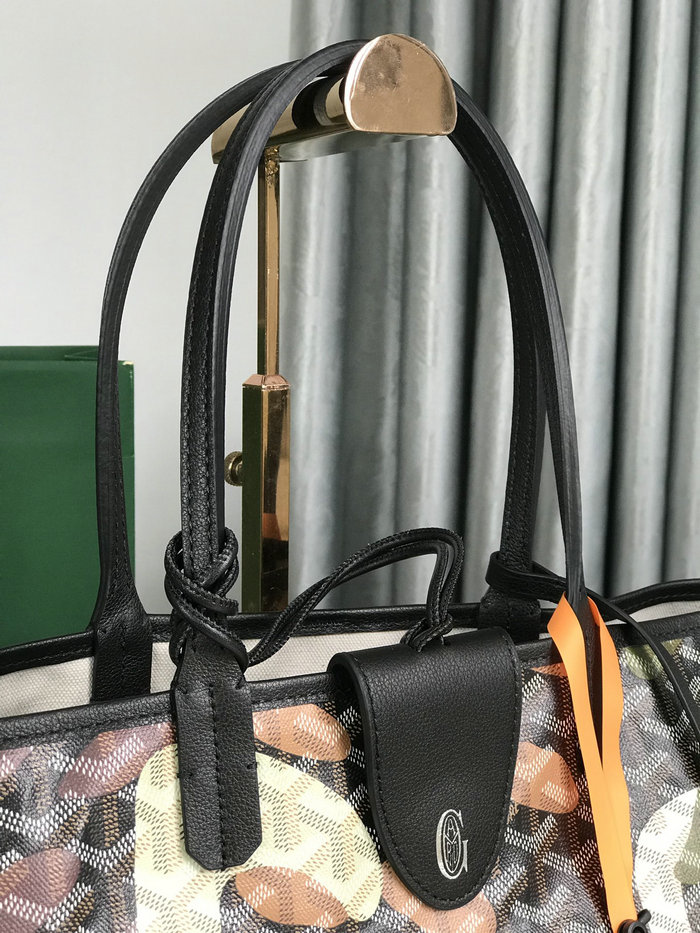 Goyard Saint Louis Tote with Print Black G6001