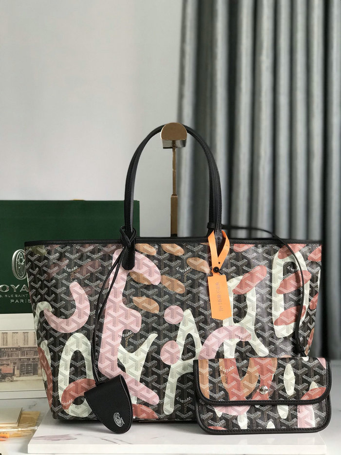 Goyard Saint Louis Tote with Print Pink G6001