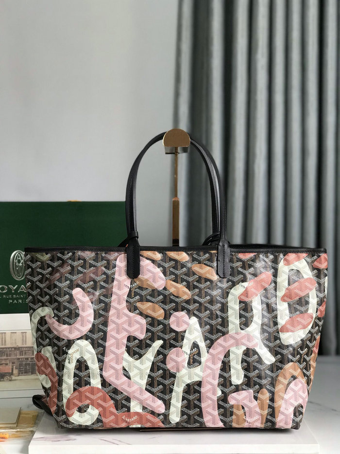 Goyard Saint Louis Tote with Print Pink G6001