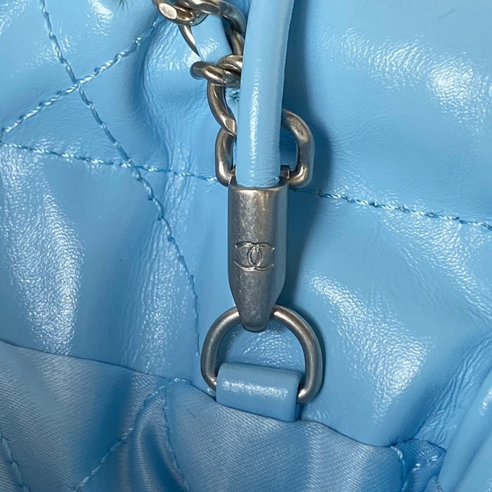 Mini Chanel 22 Handbag Blue AS3980