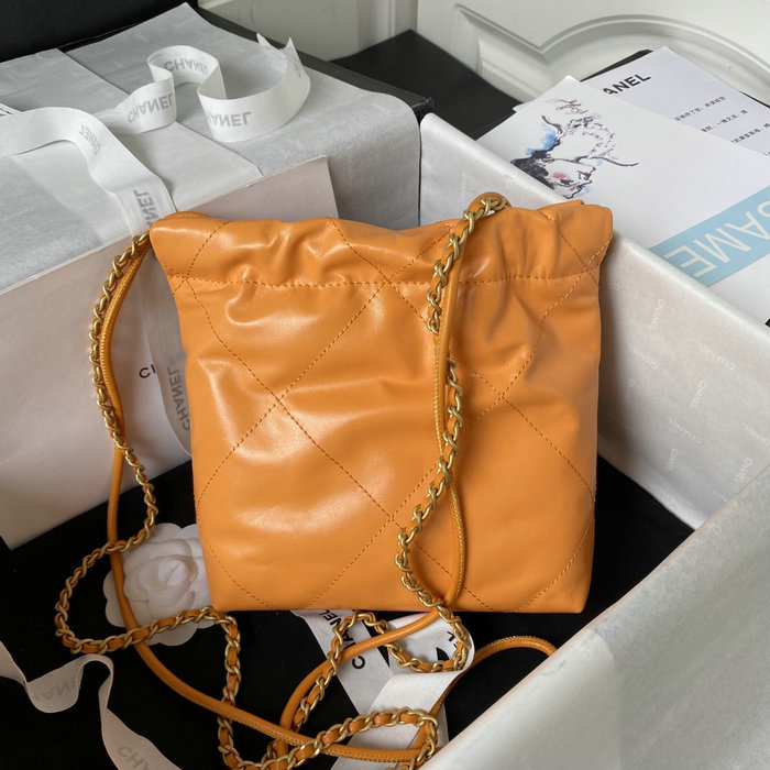 Mini Chanel 22 Handbag Orange AS3980