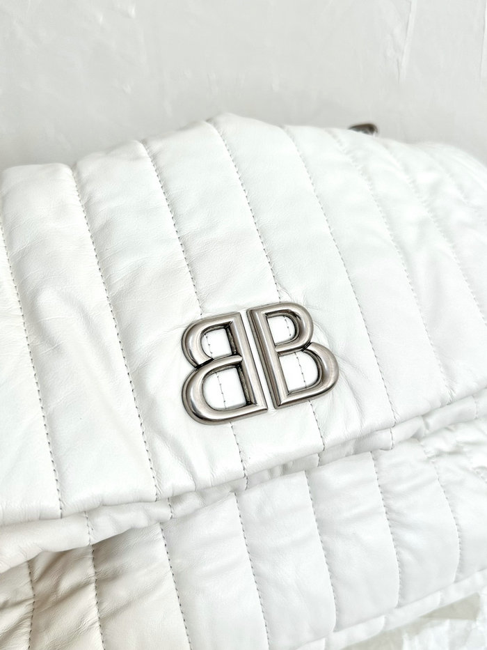 Balenciaga Monaco Medium Chain Bag White B765945