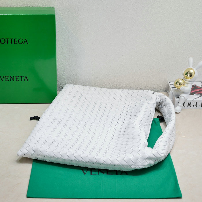 Bottega Veneta Large Hop Shoulder Bag White 763970
