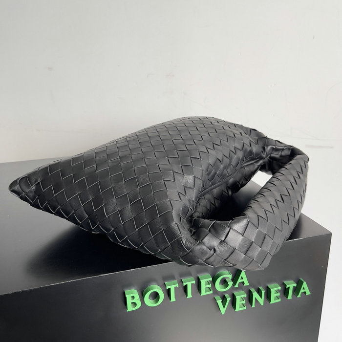 Bottega Veneta Small Hop Shoulder Bag Black 763966