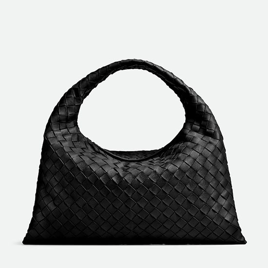 Bottega Veneta Small Hop Shoulder Bag Black 763966