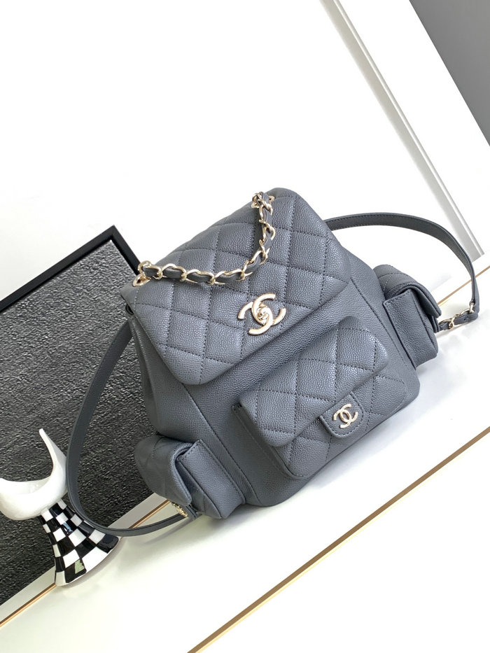 Chanel Backpack Grey AS4398