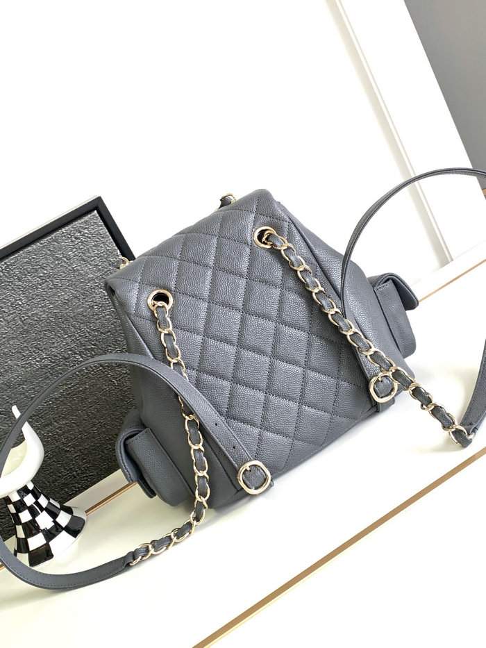 Chanel Backpack Grey AS4398