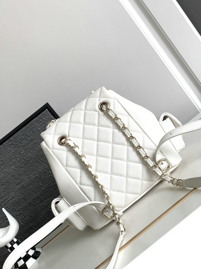 Chanel Backpack White AS4398